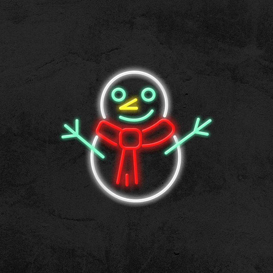 Snowman - LED Neon Sign