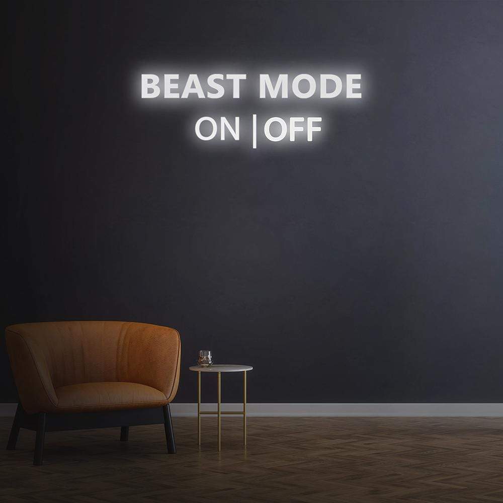 Beast Mode Activated Neon Sign