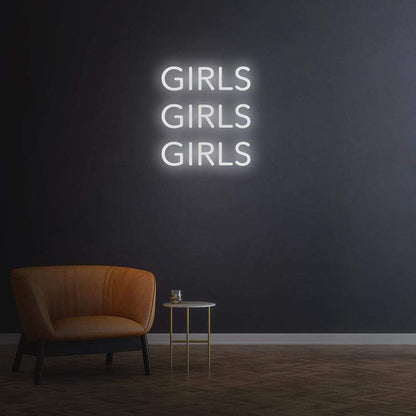 Girls Girls Girls - LED Neon Sign