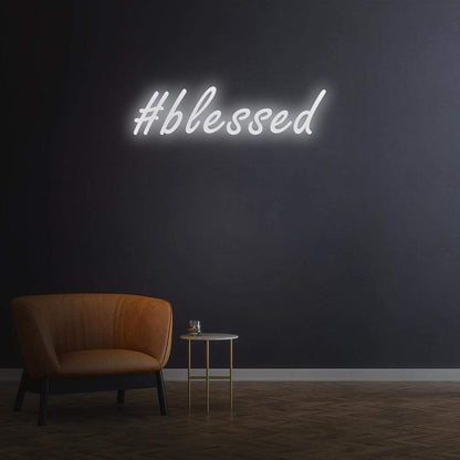 #Blessed Neon Sign