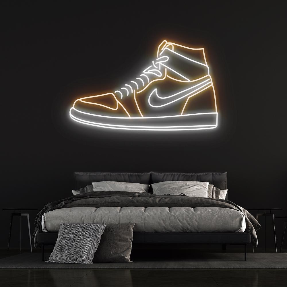 Air Jordan 1 Neon Light (Chicago) Glass Neon Sign shops Custom Nike Sneaker Neon Signs Shop Neon Sign