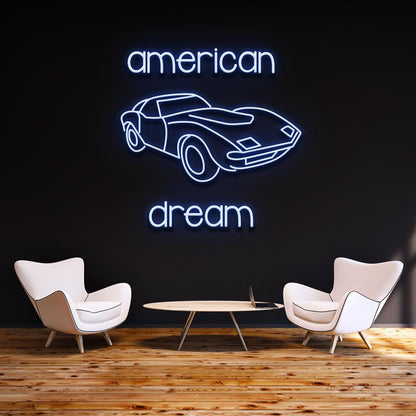 American Dream Car - LED Neon Sign