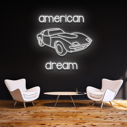 American Dream Car - LED Neon Sign