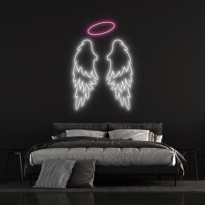 "Angel Wings" Multicolour Neon Sign