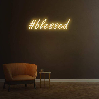 #Blessed Neon Sign