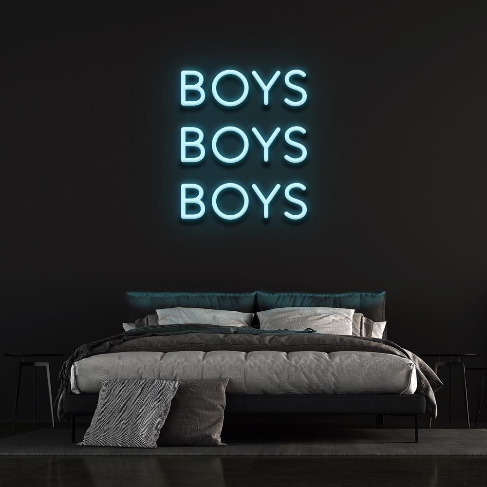 Boys Boys Boys - LED Neon Sign