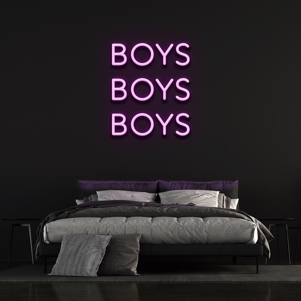 Boys Boys Boys - LED Neon Sign