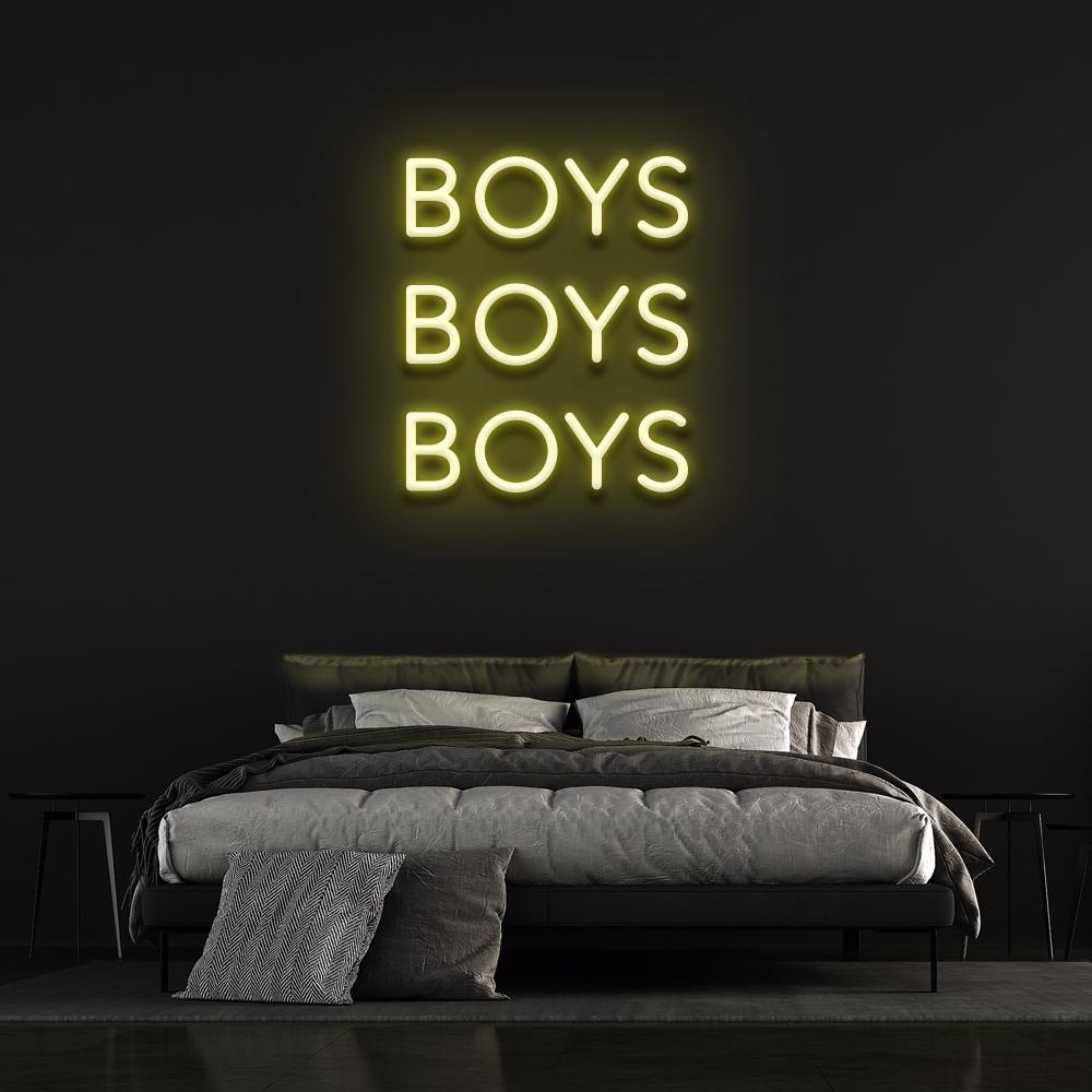 Boys Boys Boys - LED Neon Sign