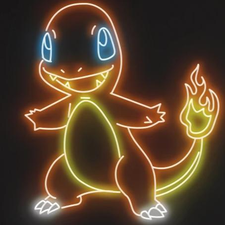 "Charmander" - Pokemon Neon Sign