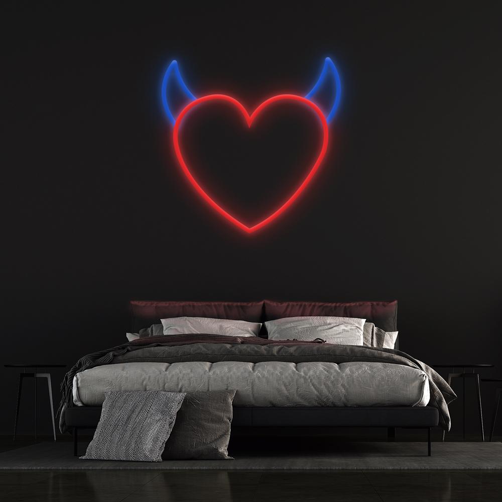 Devil Heart - LED Neon Sign