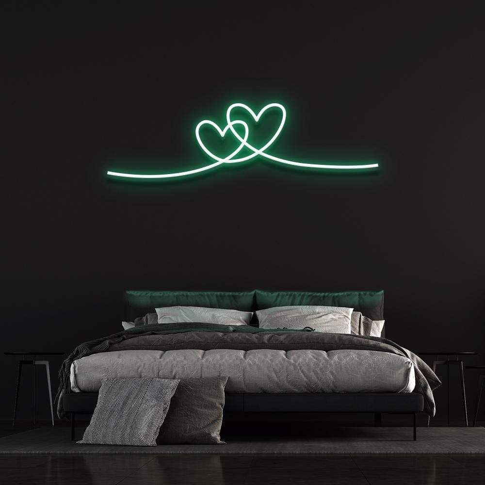 'Double Heart' Neon Sign