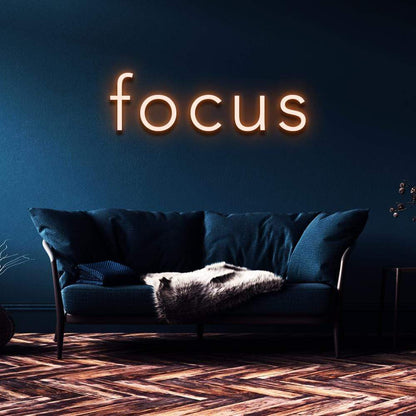 "Focus" Neon Sign