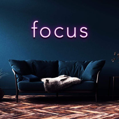 "Focus" Neon Sign