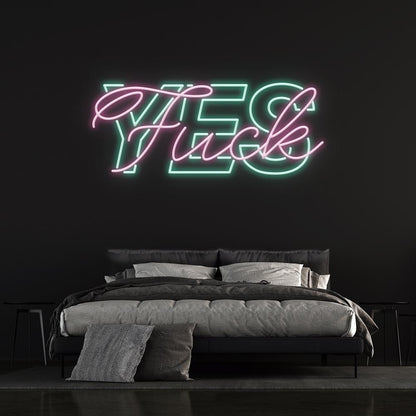 Fuck Yes LED Neon Sign