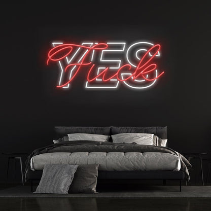 Fuck Yes LED Neon Sign