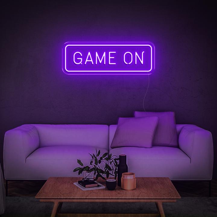 'Game On' LED Neon Sign