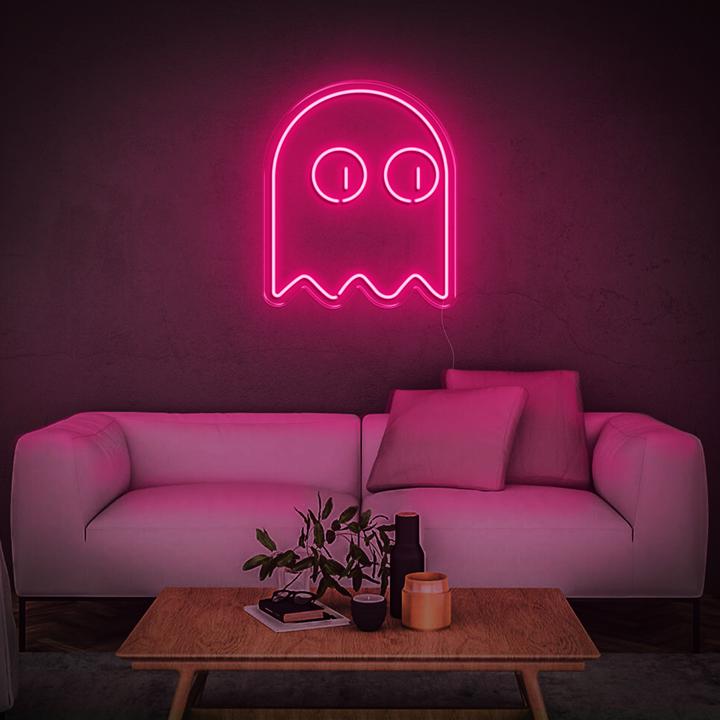 'Gamer Ghost' LED Neon Sign