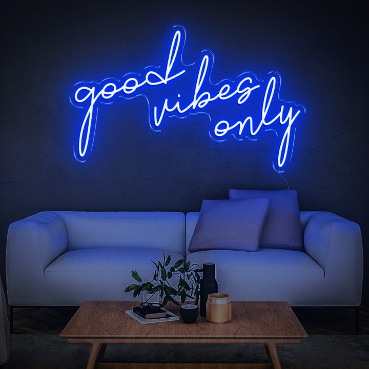 'Good Vibes Only' Neon Sign