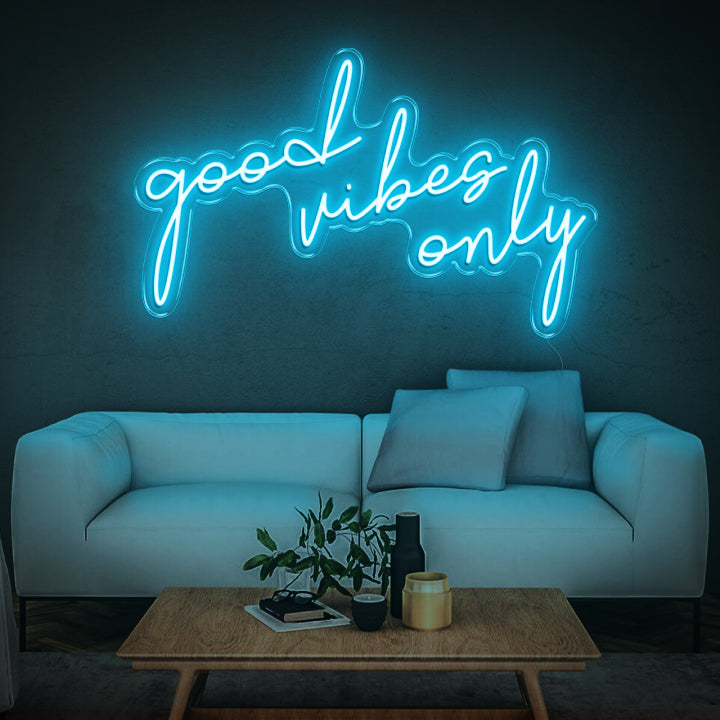 'Good Vibes Only' Neon Sign