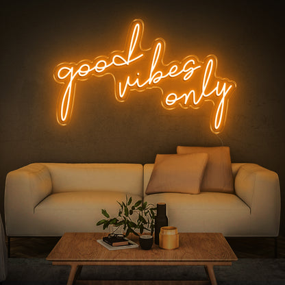 'Good Vibes Only' Neon Sign