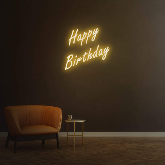 Happy Birthday - LED Neon Sign