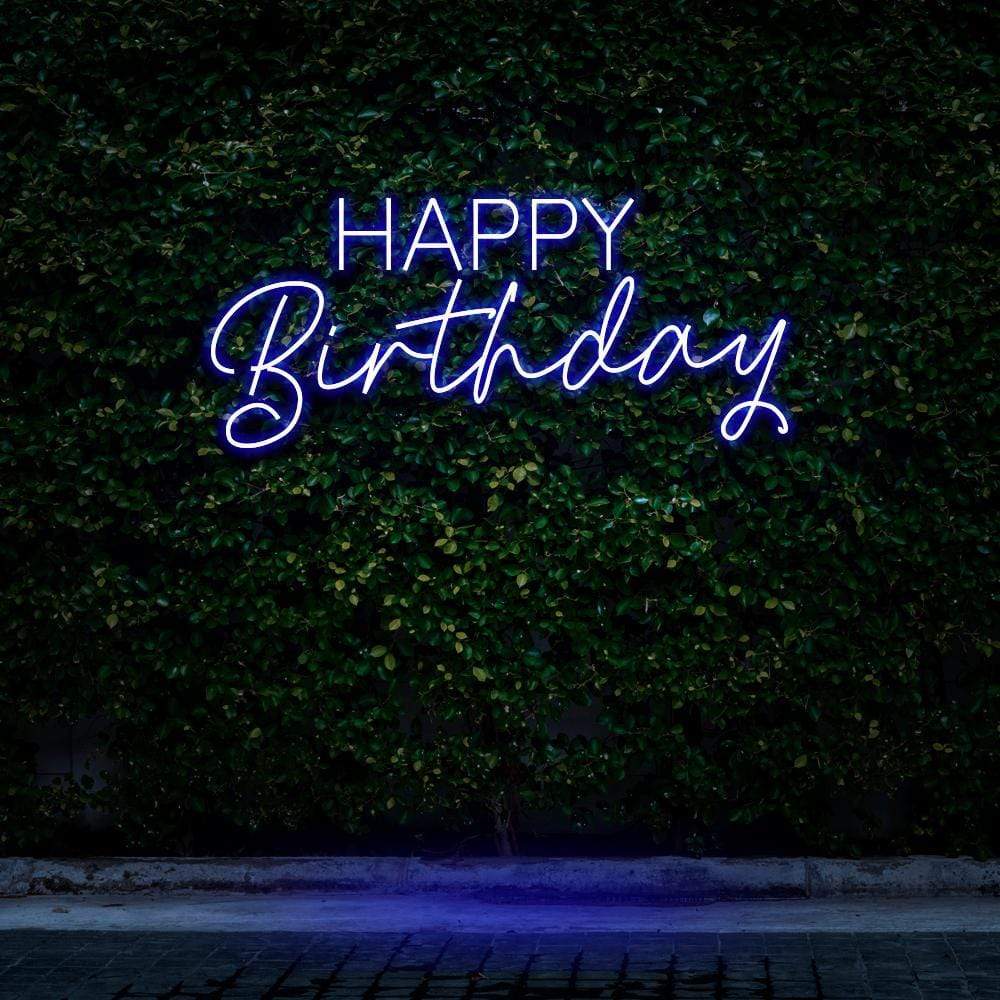 "Happy Birthday" Neon Sign