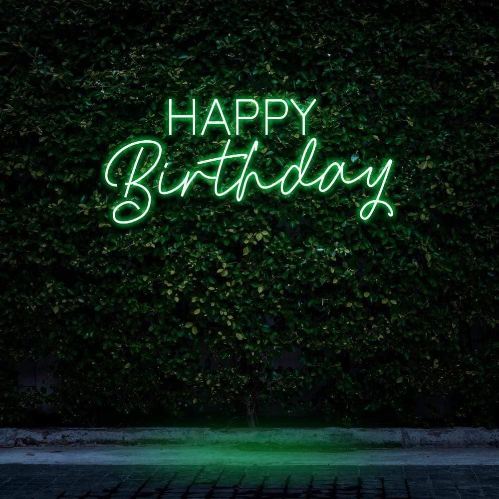 "Happy Birthday" Neon Sign