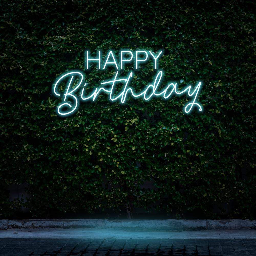 "Happy Birthday" Neon Sign