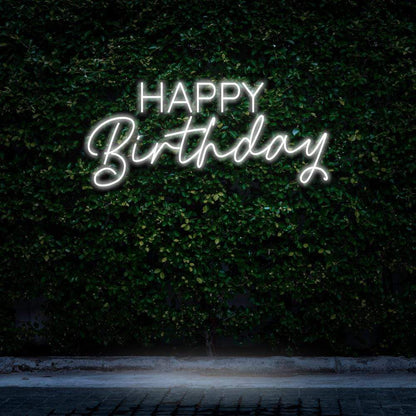 "Happy Birthday" Neon Sign