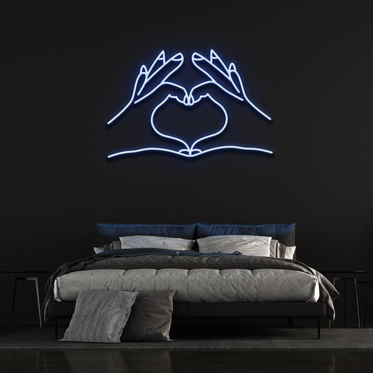 Heart Hands - LED Neon Sign