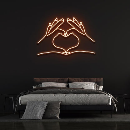 Heart Hands - LED Neon Sign