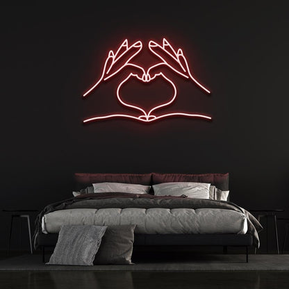 Heart Hands - LED Neon Sign