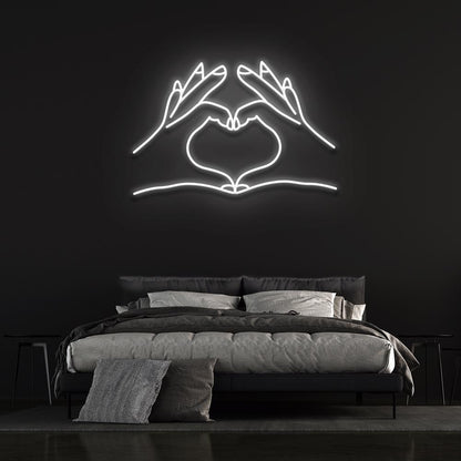 Heart Hands - LED Neon Sign