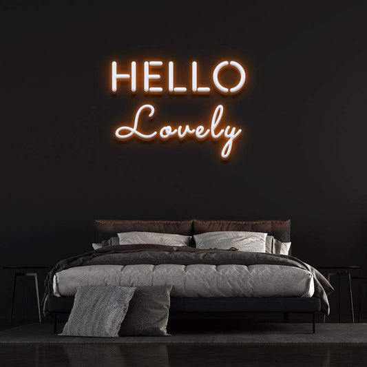 'hello lovely ' Neon Sign