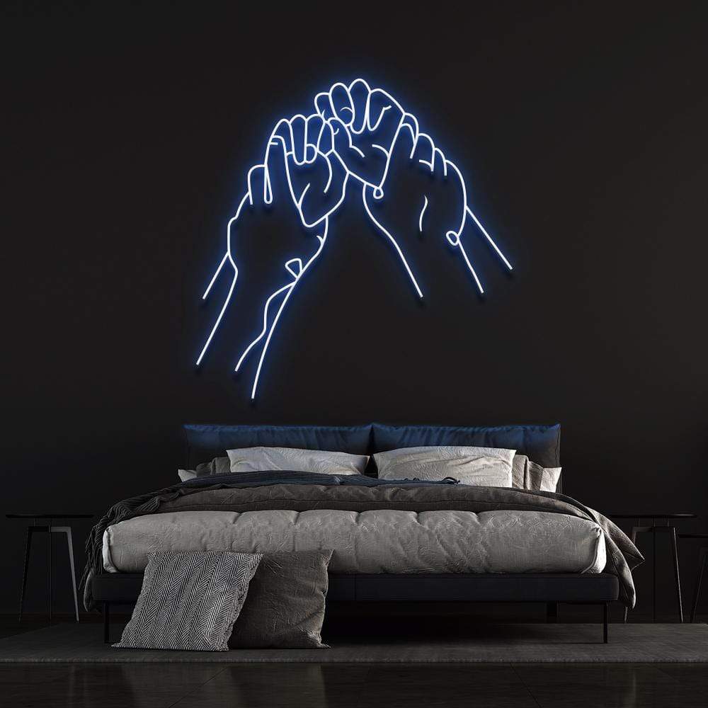 'Hold Hands' Neon Sign