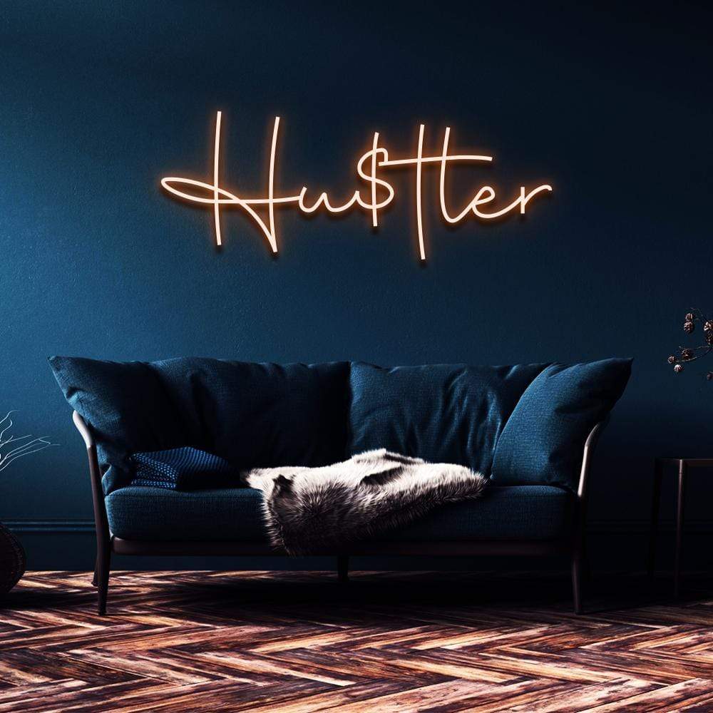 "Hustler" Neon Sign