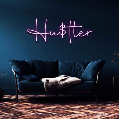 "Hustler" Neon Sign