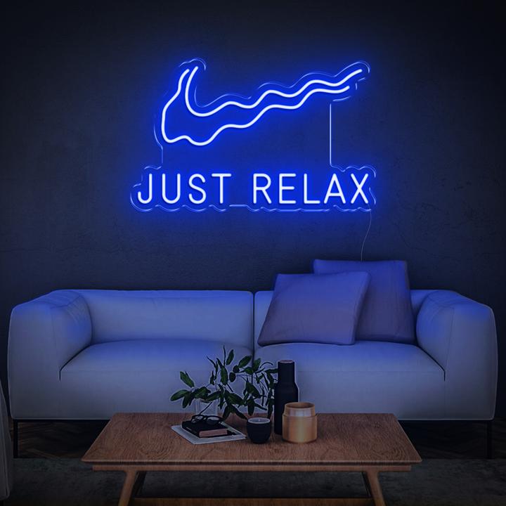 'Just Relax' LED Neon Sign