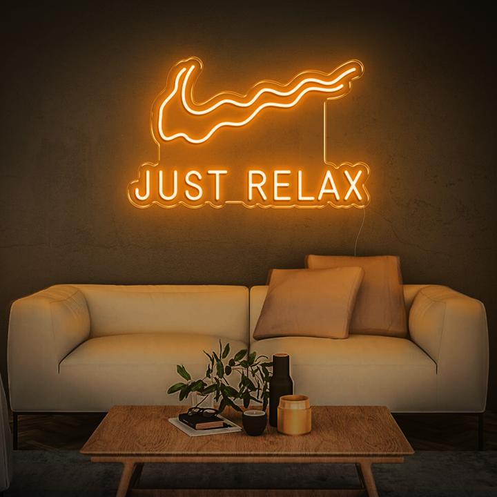 'Just Relax' LED Neon Sign