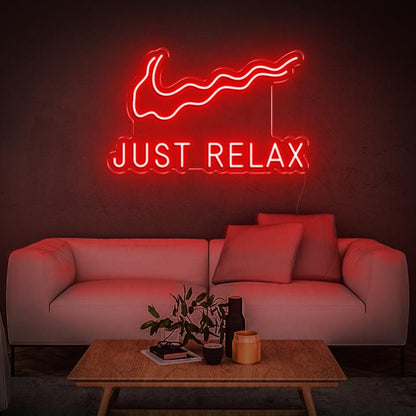 'Just Relax' LED Neon Sign