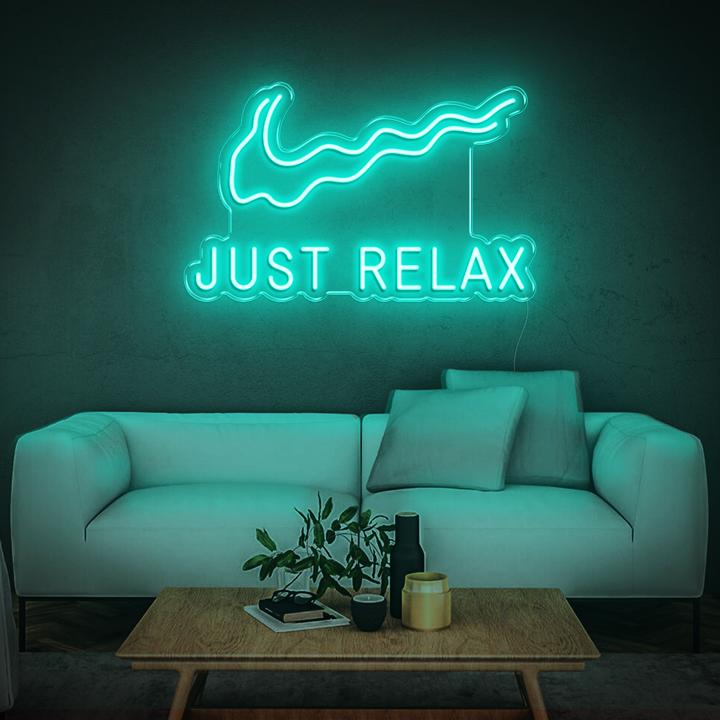 'Just Relax' LED Neon Sign