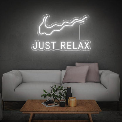 'Just Relax' LED Neon Sign