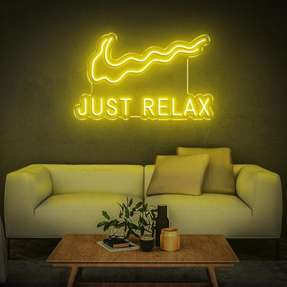 'Just Relax' LED Neon Sign