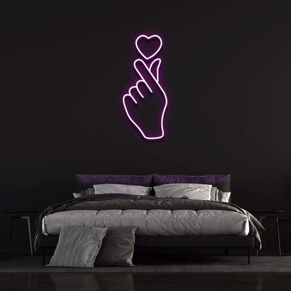 'Love At Your Fingertips' Neon Sign