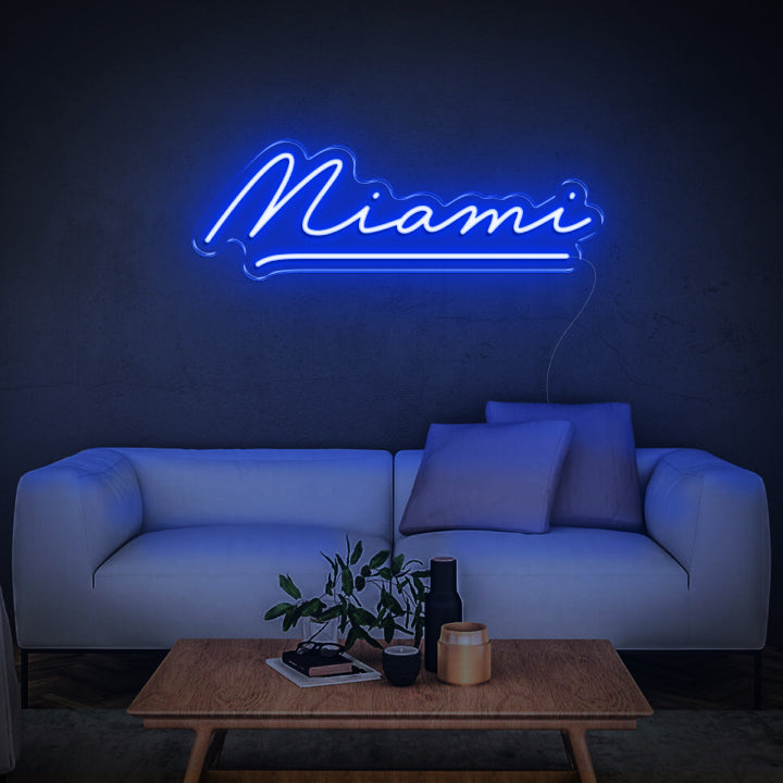 'Miami' Neon Sign