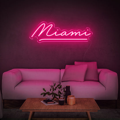 'Miami' Neon Sign