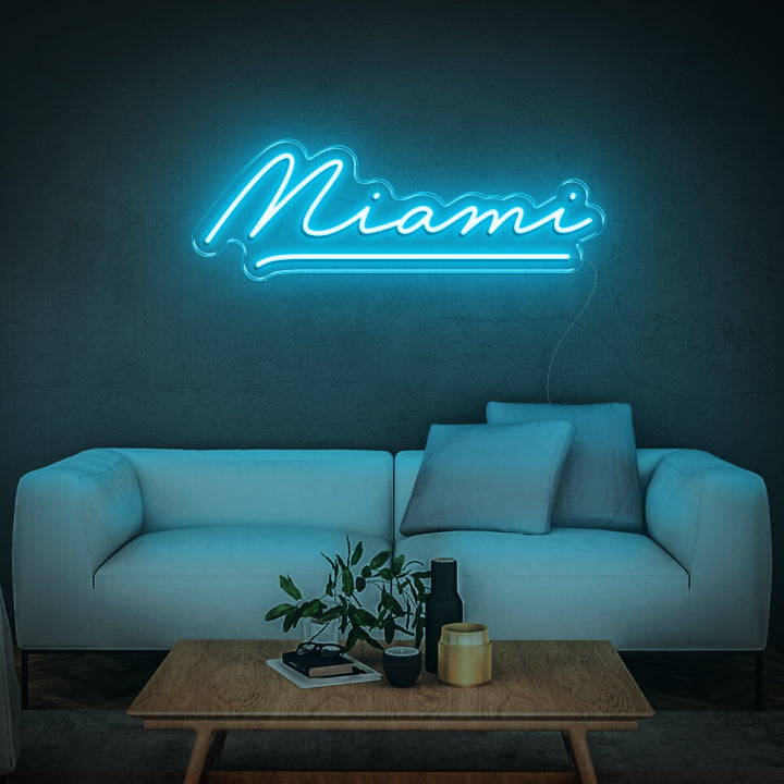 'Miami' Neon Sign