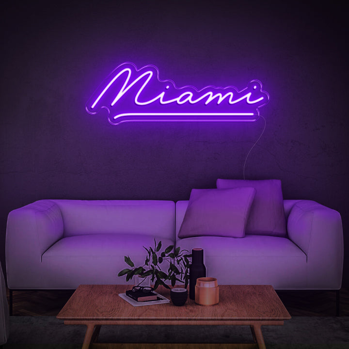 'Miami' Neon Sign