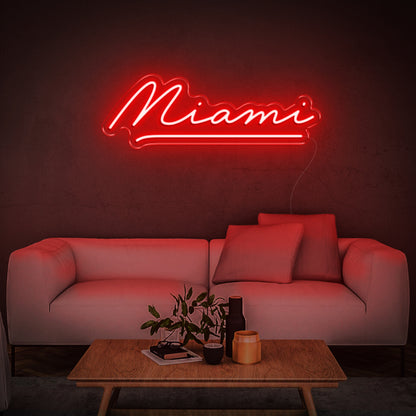 'Miami' Neon Sign