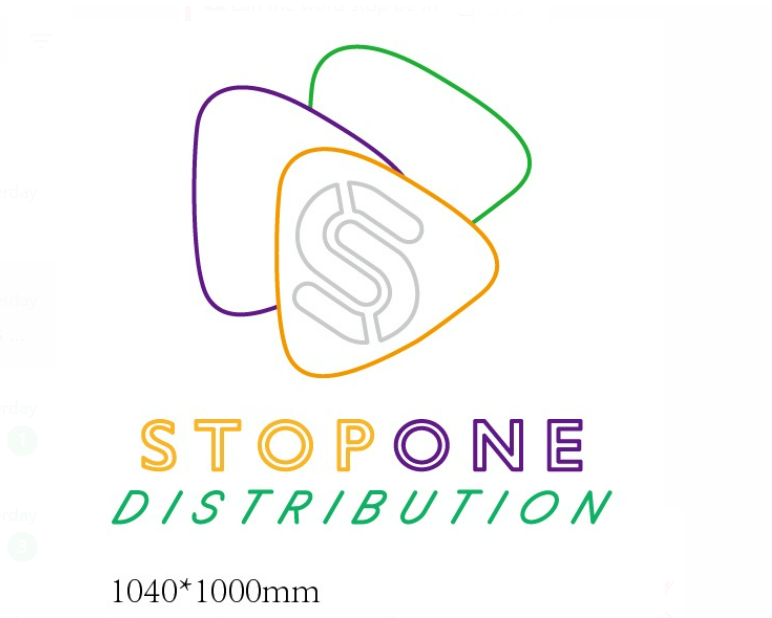 Neon Sign Stop one Distribution